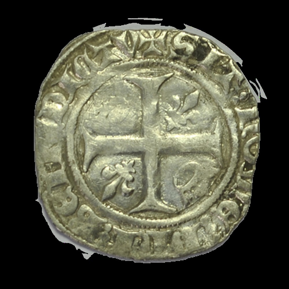 CHARLES VI - blanc dit "guénar" - Tournai monnaies charles vi blanc dit guenar tournai