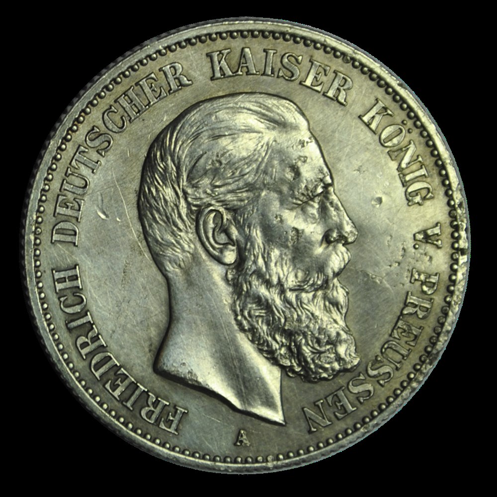 ALLEMAGNE - PRUSSE 2 Mark Frédéric III / aigle 1888 Berlin monnaies allemagne prusse 2 mark frederic iii aigle 1888 berlin