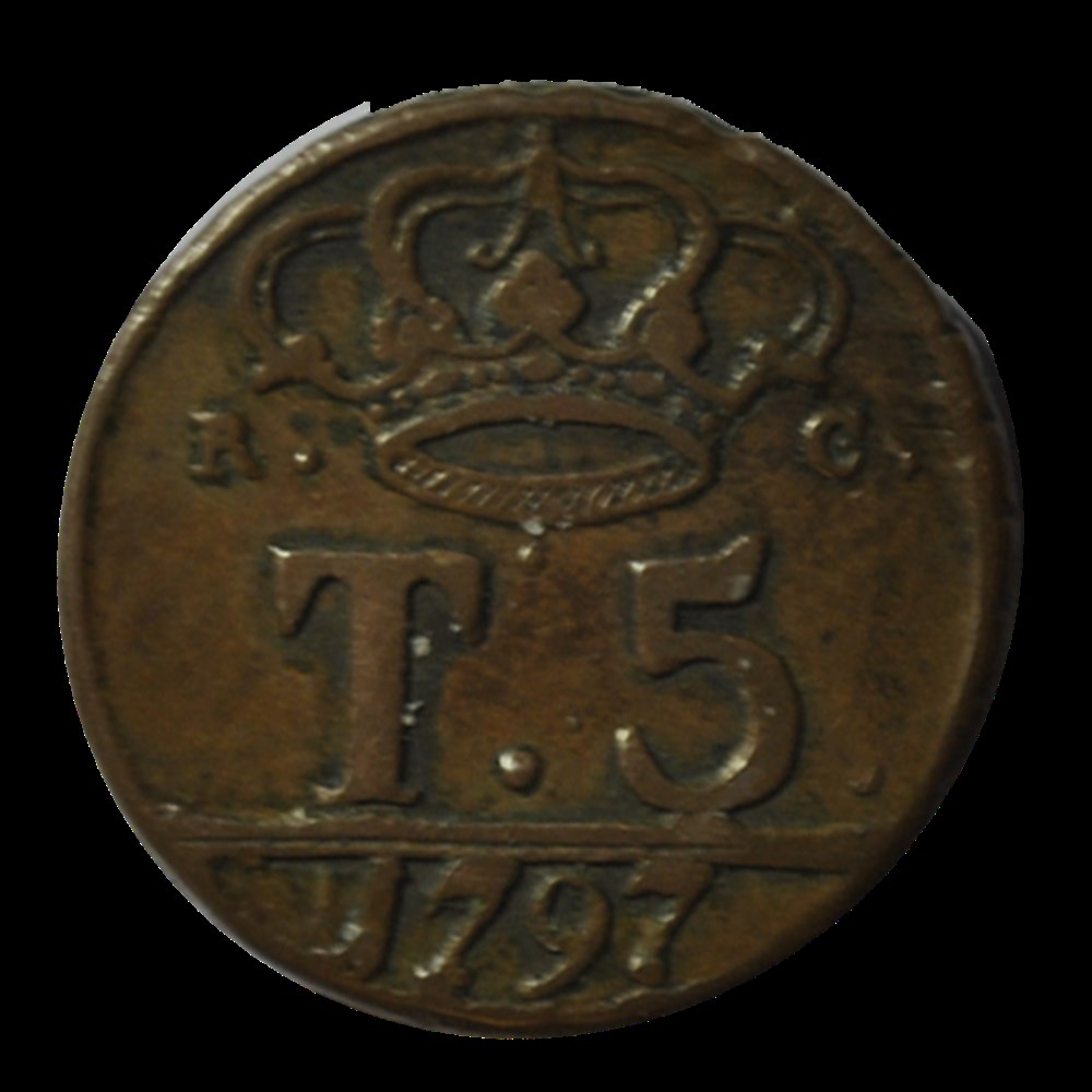 ROYAUME DE NAPLES 5 Tornesi 1797 monnaies royaume de naples 5 tornesi 1797