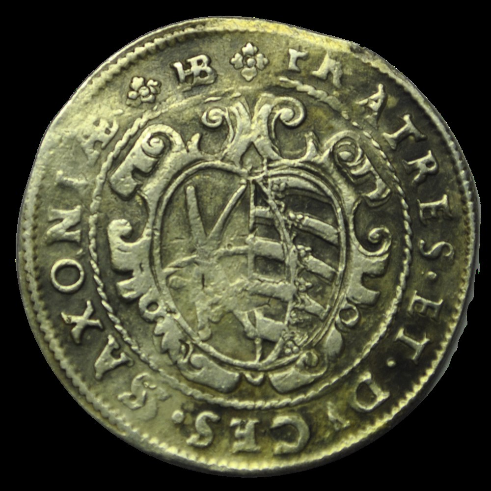 Saxe Christian II Demi-Thaler 1597 Dresde monnaies saxe christian ii demi thaler 1597 dresde