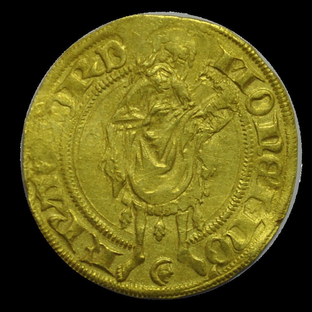 Francfort-Sigismond Von Luxembourg Ducat or 1418-1429 monnaies francfort sigismond von luxembourg ducat or 1418 1429