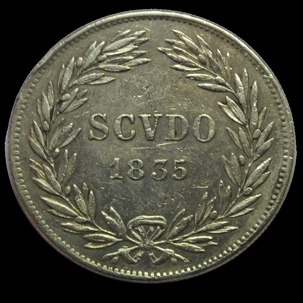 Gregoire XVI Scudo 1835 R monnaies gregoire xvi scudo 1835 r