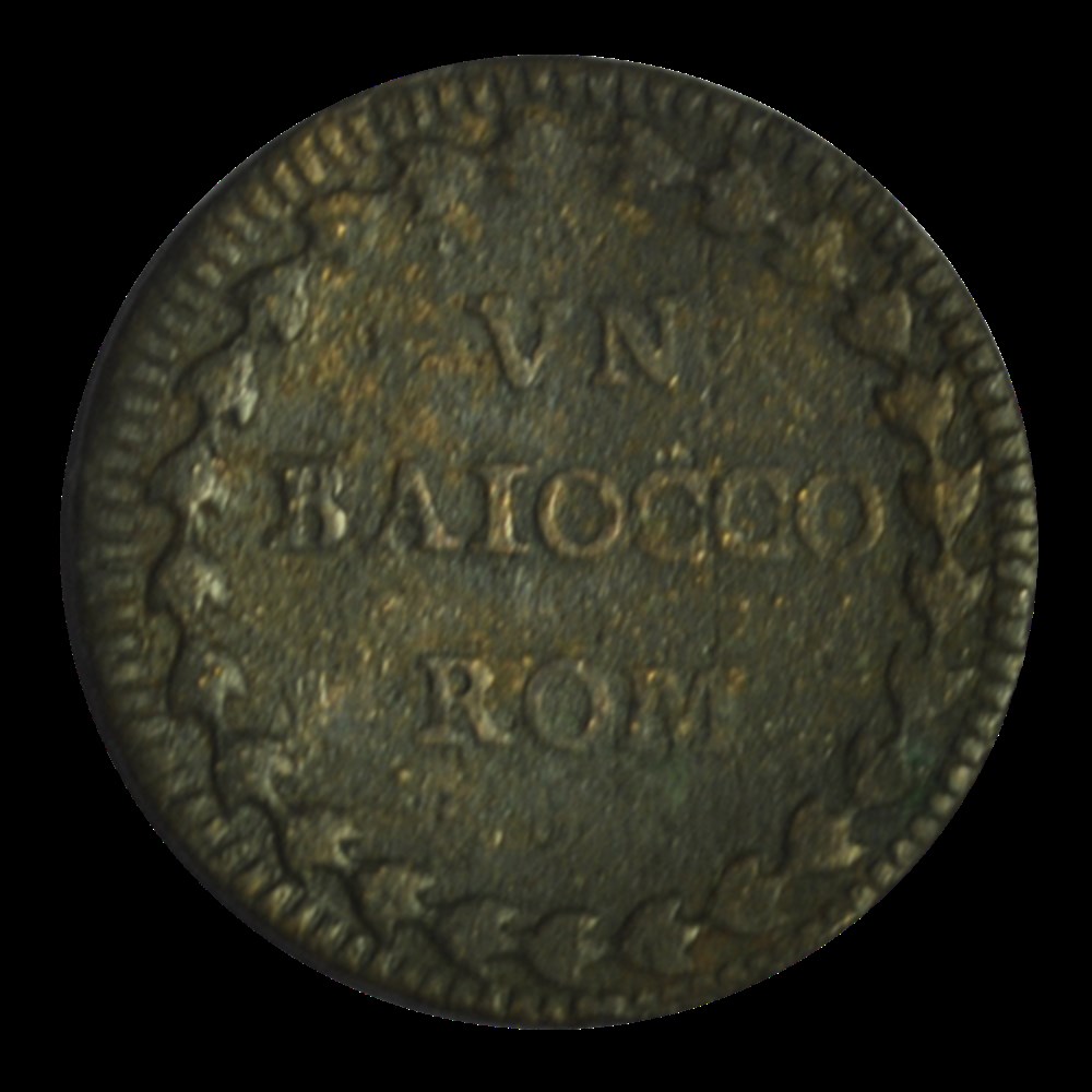 Benoit XIV Baiocco 1756 monnaies benoit xiv baiocco 1756
