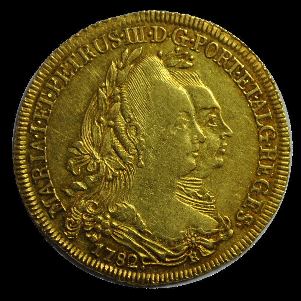 Marie Ier et Pierre III 6400 reis 1782 R monnaies marie ier et pierre iii 6400 reis 1782 r