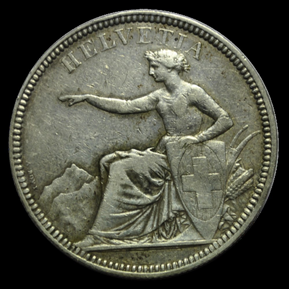 5 Francs Helvetia assise 1874 Bruxelles monnaies 5 francs helvetia assise 1874 bruxelles
