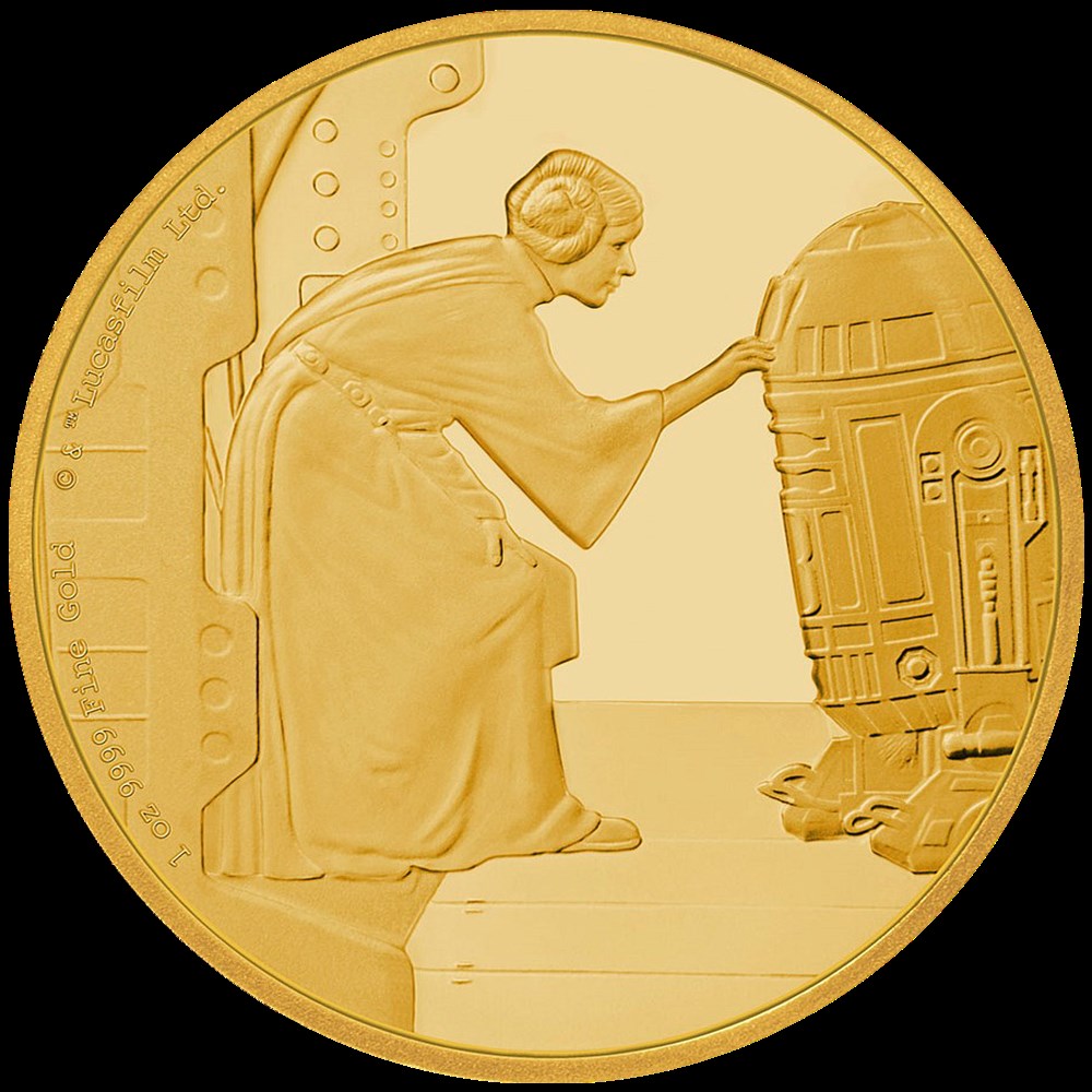 La Guerre des Etoiles : Princesse Leia 1 once Or monnaies la guerre des etoiles princesse leia 1 once or