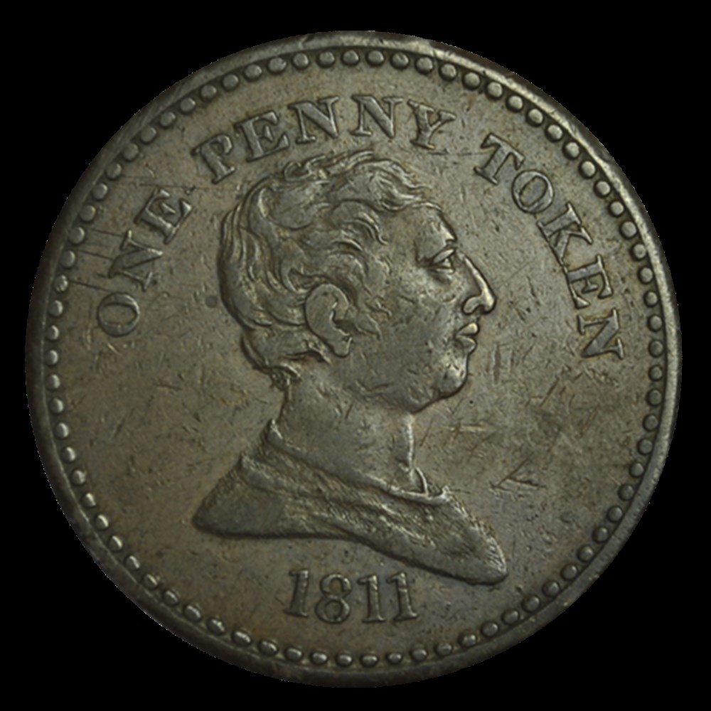 Token de Bristol , 1811 , Roi George III monnaies token de bristol 1811 roi george iii