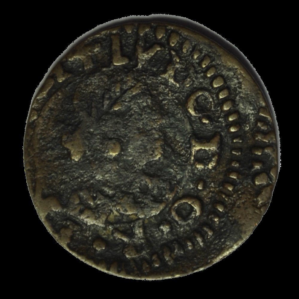 monnaies espagne principaute de catalogne louis xiii denier 1643 vich