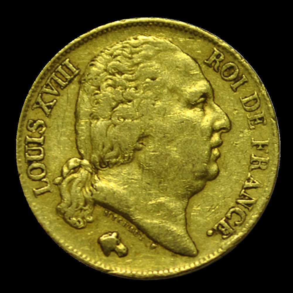 20 Francs Louis XVIII 1817 I monnaies 20 francs louis xviii 1817 i