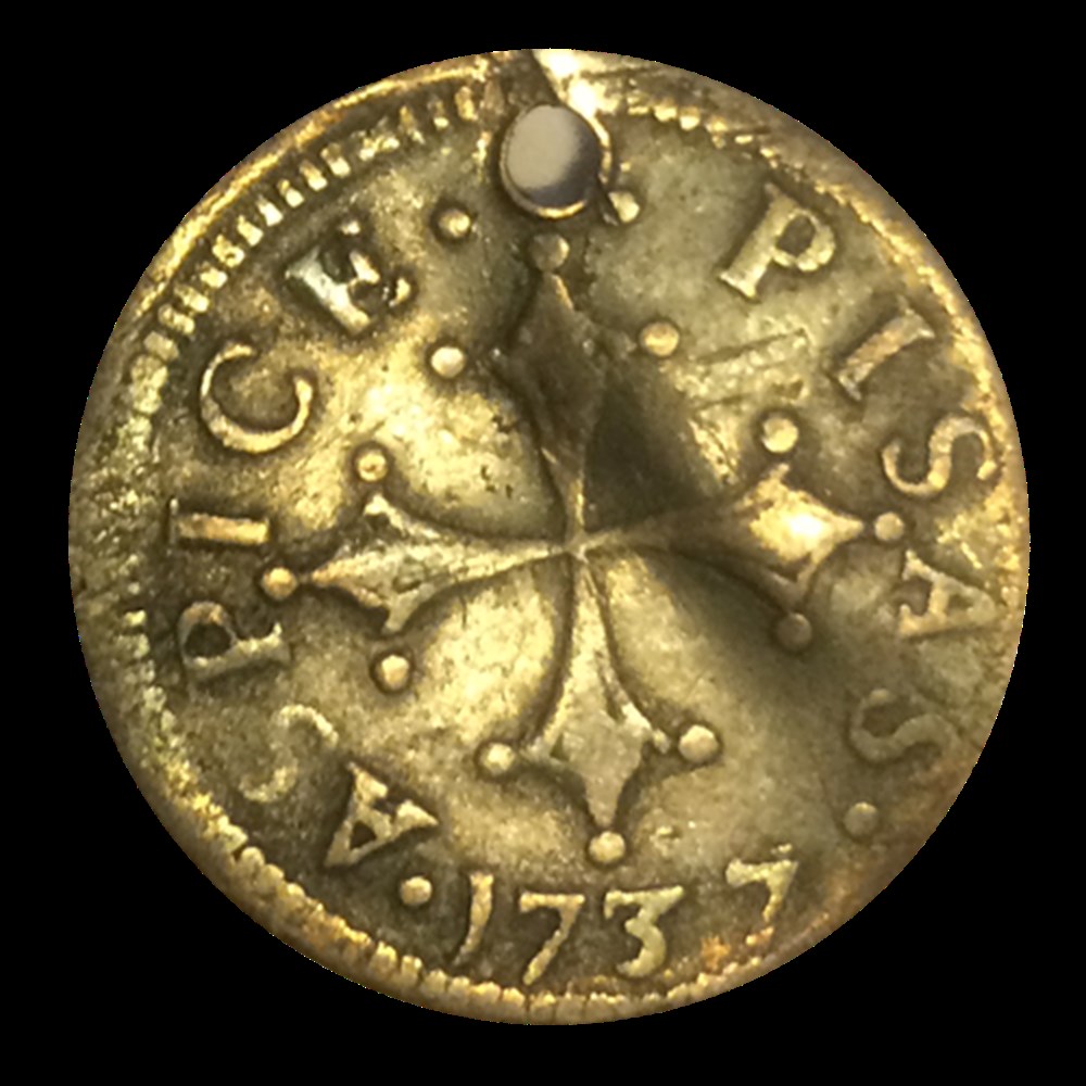 Royaume de Pise Demi Paolo 1757 monnaies royaume de pise demi paolo 1757