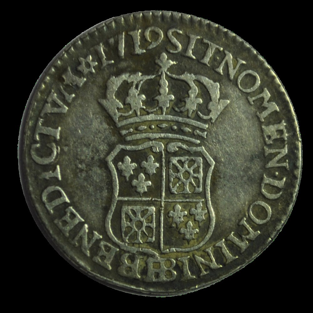 monnaies louis xv 1 10 ecu de france navarre 1719 bb