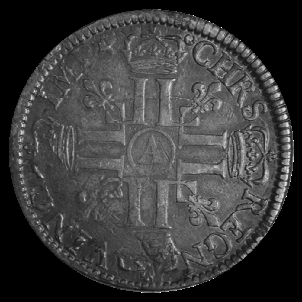 LOUIS XIV Écu aux huit L, 1690 A monnaies louis xiv ecu aux huit l 1690 a