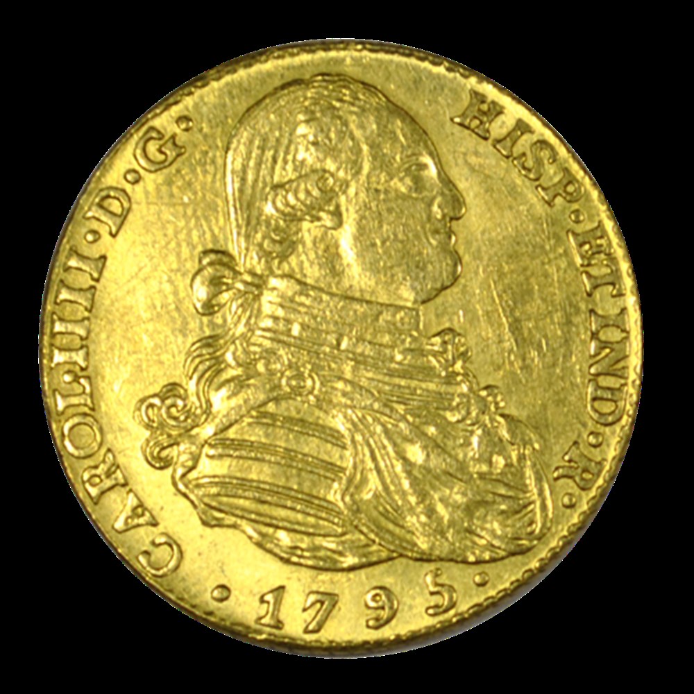 4 Escudos OR Charles IV 1795 Madrid monnaies 4 escudos or charles iv 1795 madrid