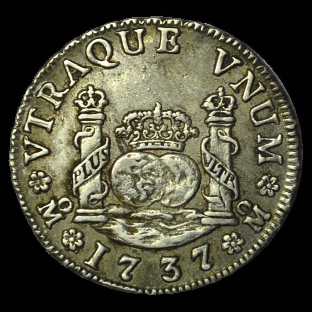 Mexique , 2 real Philippe V 1737 monnaies mexique 2 real philippe v 1737