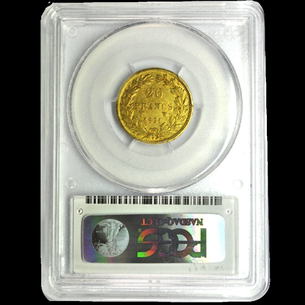 20 Francs Louis-Philippe 1831 W monnaies 20 francs louis philippe 1831 w