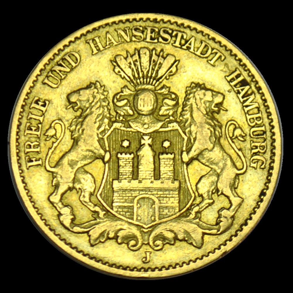 Allemagne - Hambourg - 10 marks - 1879 monnaies allemagne hambourg 10 marks 1879
