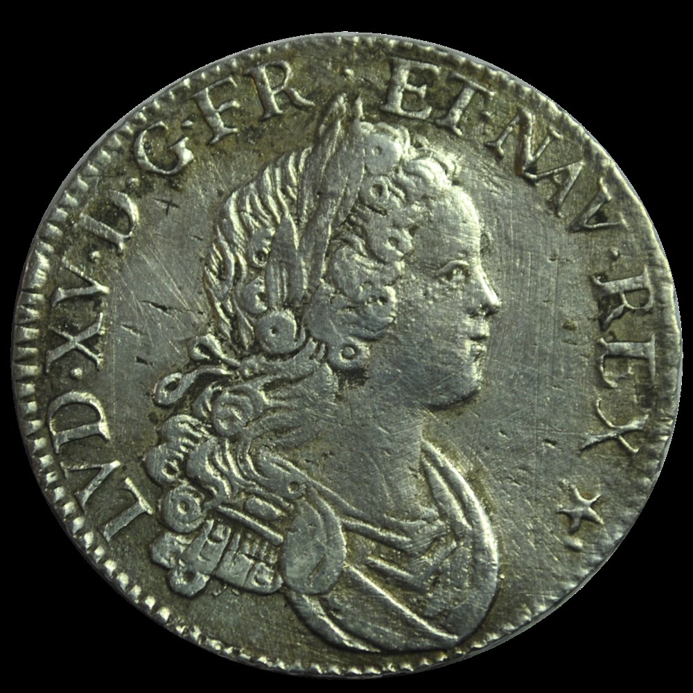 Louis XV 1/2 ecu de Navarre 1719 N monnaies louis xv 1 2 ecu de navarre 1719 n