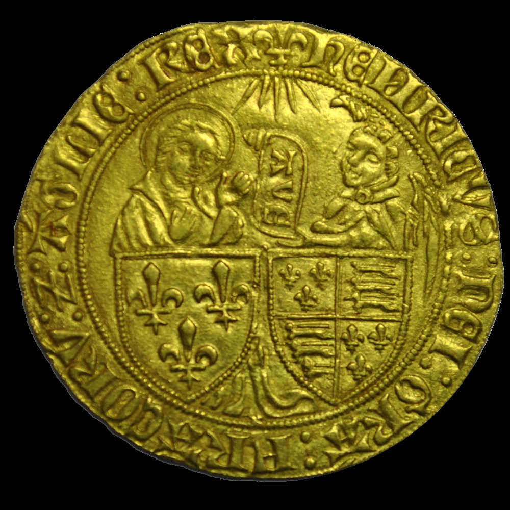 Henri VI de Lancaster Salut d'or St Lo monnaies henri vi de lancaster salut or st lo