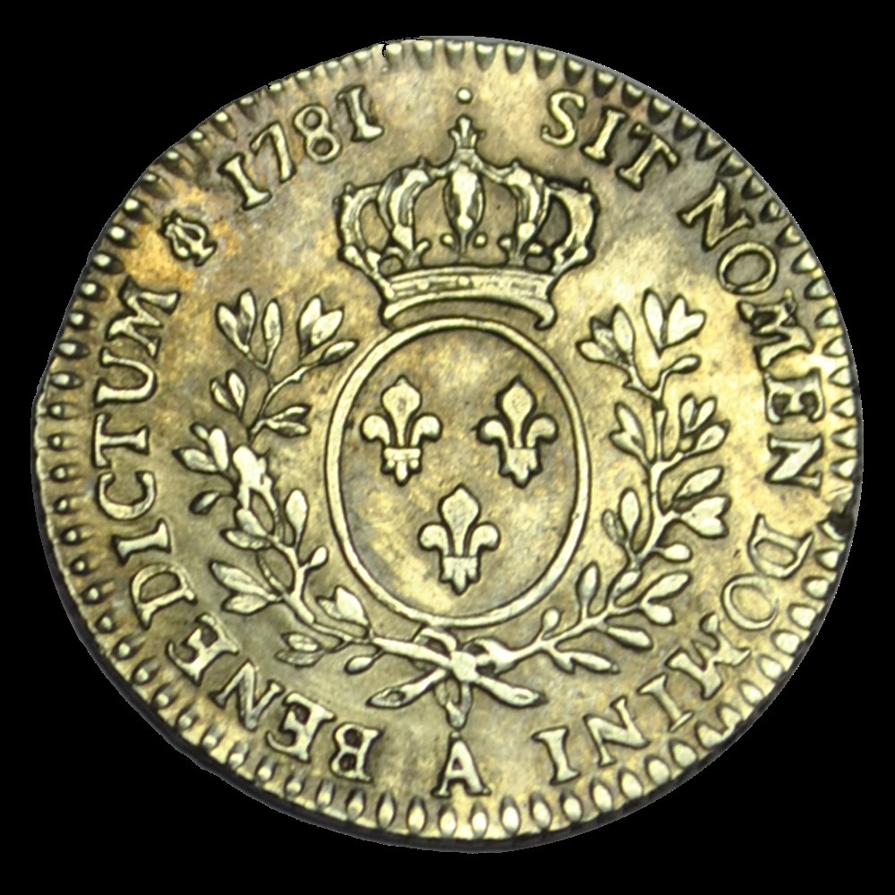 LOUIS XVI Dixième d'écu aux branches d'olivier 1781 A monnaies louis xvi dixieme ecu aux branches olivier 1781 a