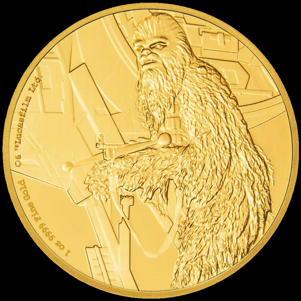 La Guerre des Etoiles : Chewbacca 1 once Or monnaies la guerre des etoiles chewbacca 1 once or