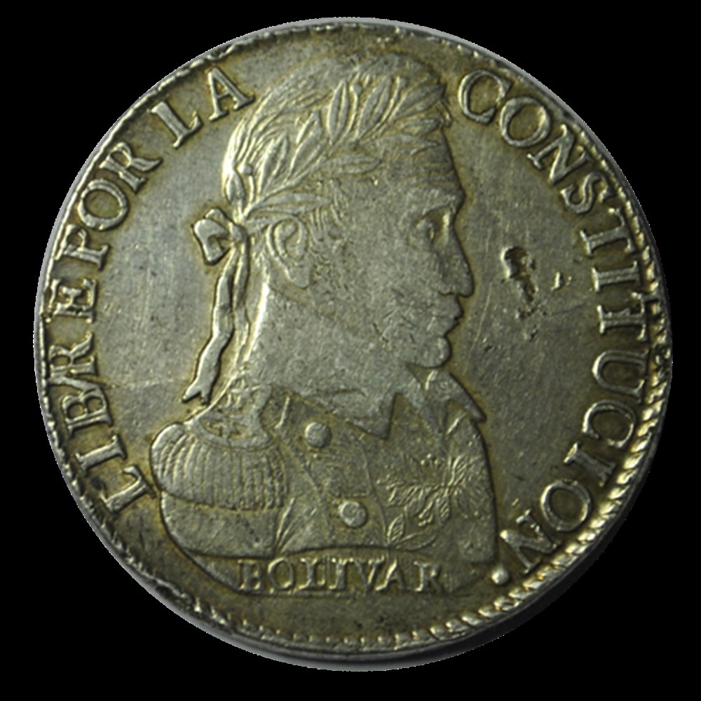 8 Soles Simon Bolivar 1831 Potosi monnaies 8 soles simon bolivar 1831 potosi