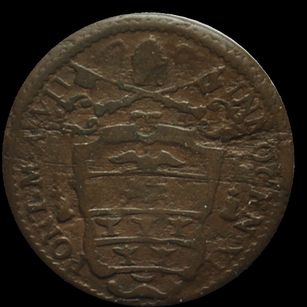 Innocent XI Demi Baiocchi 1682 monnaies innocent xi demi baiocchi 1682