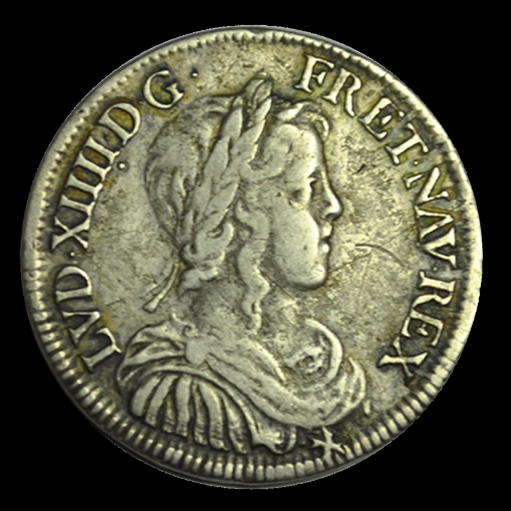 monnaies louis xiv demi ecu a la meche longue 1649 a