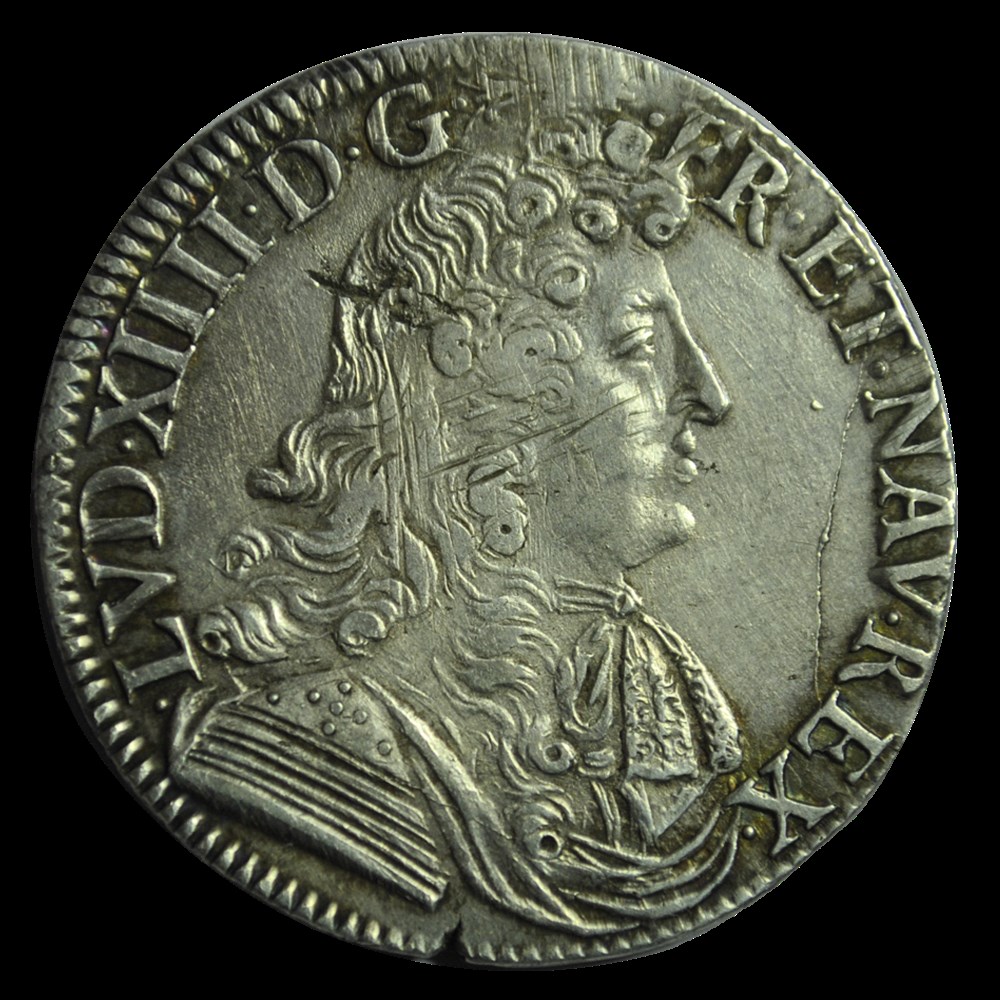 Louis XIV 1/2 Ecu à la cravate 1679 B monnaies louis xiv 1 2 ecu a la cravate 1679 b