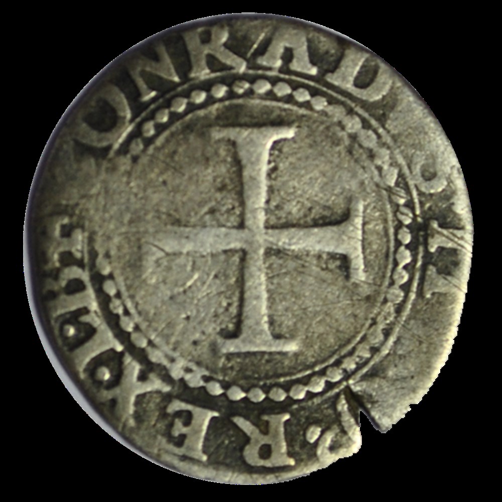 Royaume de Genes Conrad II Huitième d'écu 1579 monnaies royaume de genes conrad ii huitieme ecu 1579