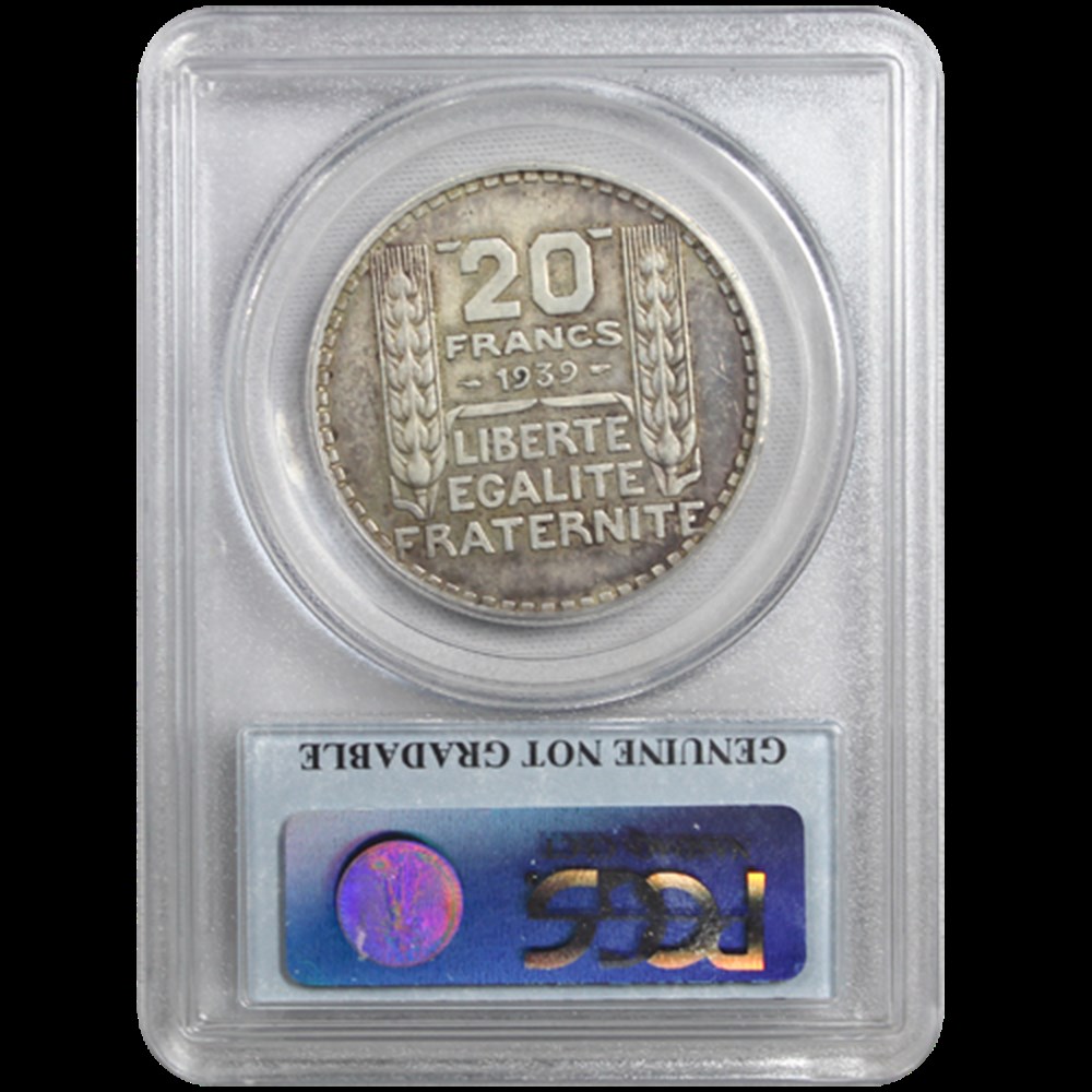 20 Francs Turin 1939 monnaies 20 francs turin 1939