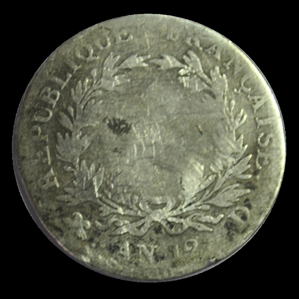 1 franc Napoléon Empereur, Calendrier révolutionnaire 1804 D monnaies 1 franc napoleon empereur calendrier revolutionnaire 1804 d