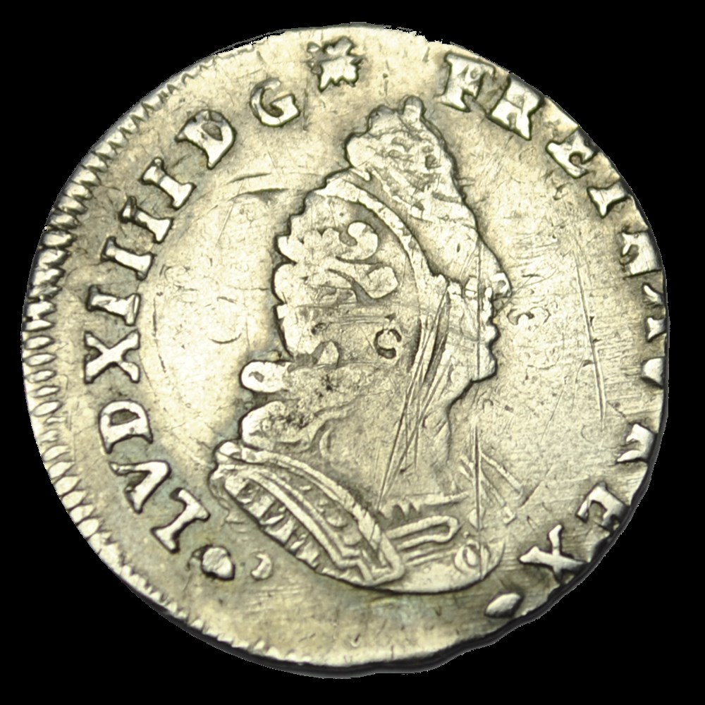 Louis XIV douzième ecu aux 8 L 1704 H monnaies louis xiv douzieme ecu aux 8 l 1704 h
