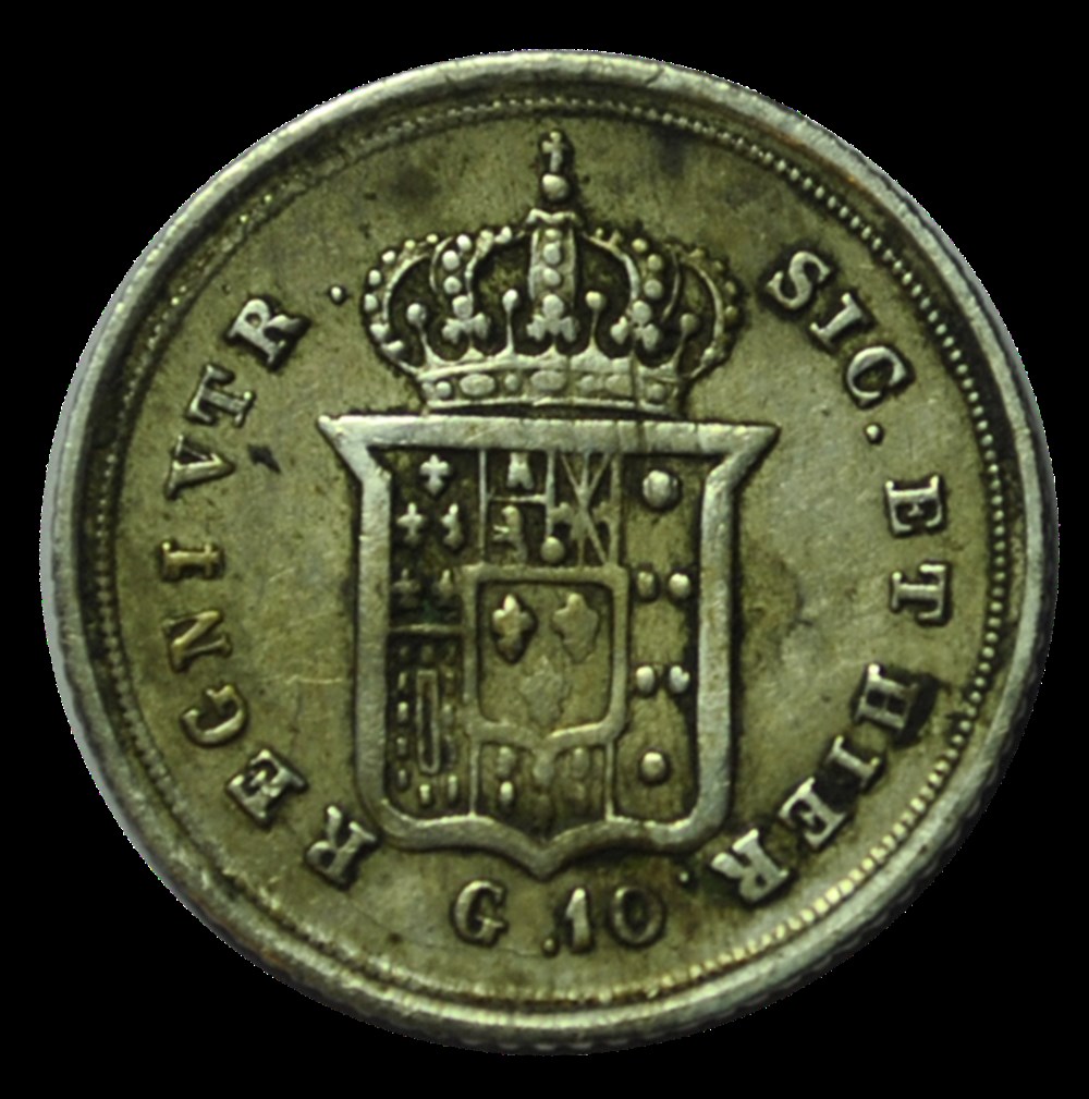ROYAUME DES DEUX-SICILES 10 Grana Ferdinand II 1855 monnaies royaume des deux siciles 10 grana ferdinand ii 1855