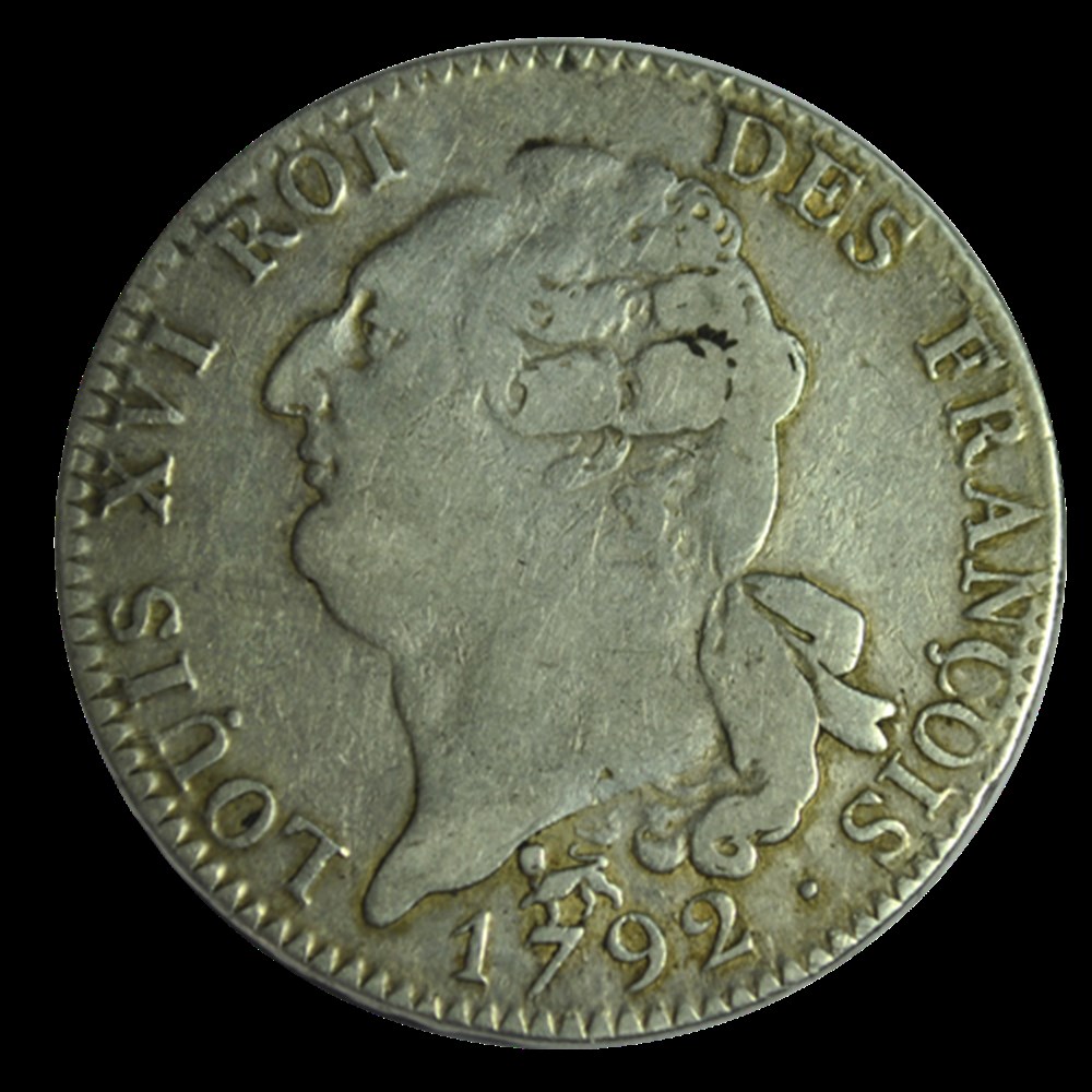 LOUIS XVI Demi-écu dit au génie, 1792 A monnaies louis xvi demi ecu dit au genie 1792 a