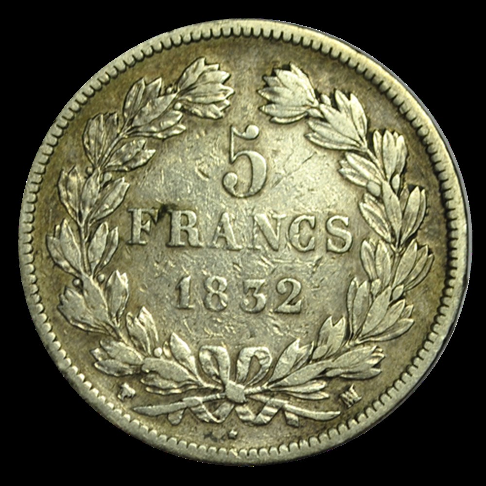 5 Francs Louis-Philippe 1832 BB monnaies 5 francs louis philippe 1832 bb
