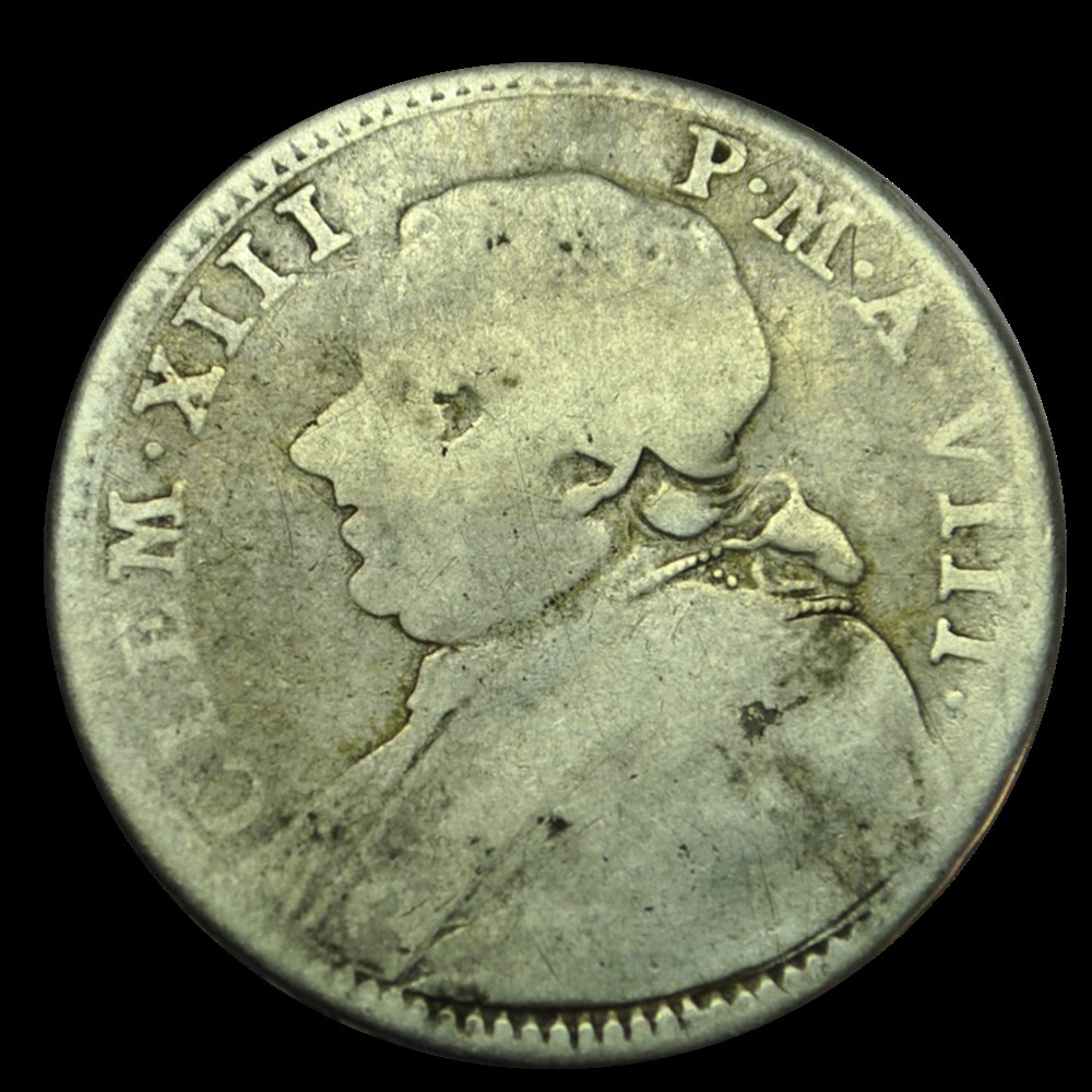 Clement XIII doppia giulio 1766 monnaies clement xiii doppia giulio 1766
