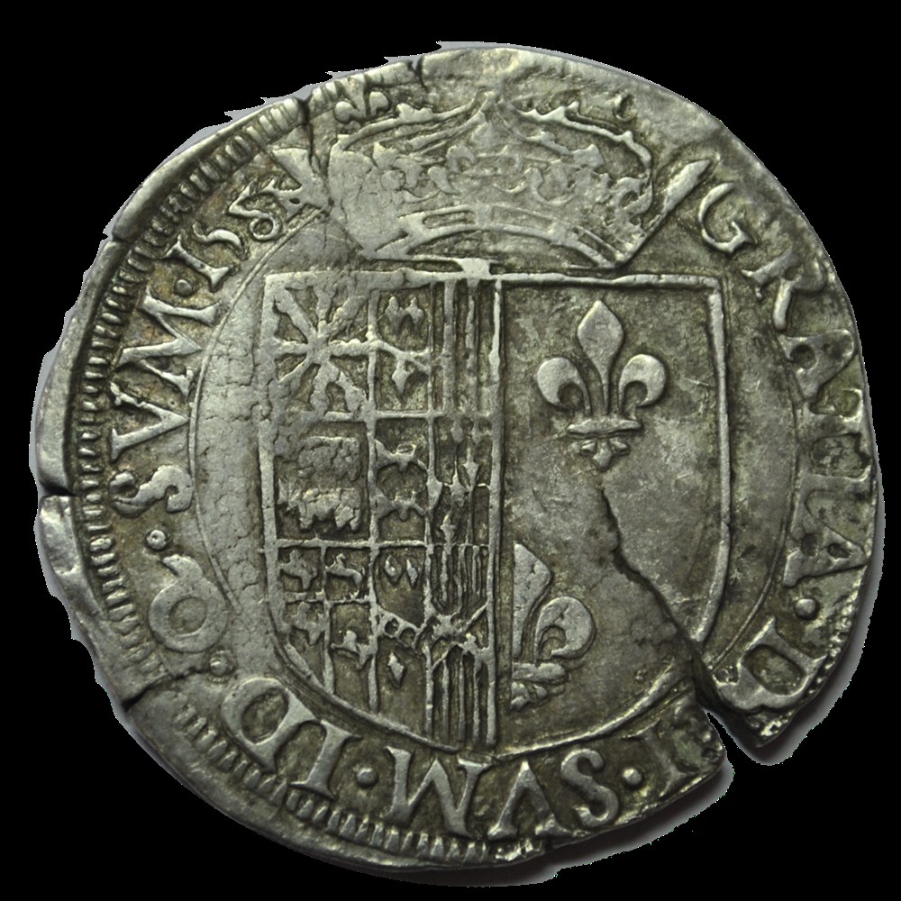 NAVARRE - ROYAUME DE NAVARRE - HENRI III Demi-franc 1583 St Palais monnaies navarre royaume de navarre henri iii demi franc 1583 st palais
