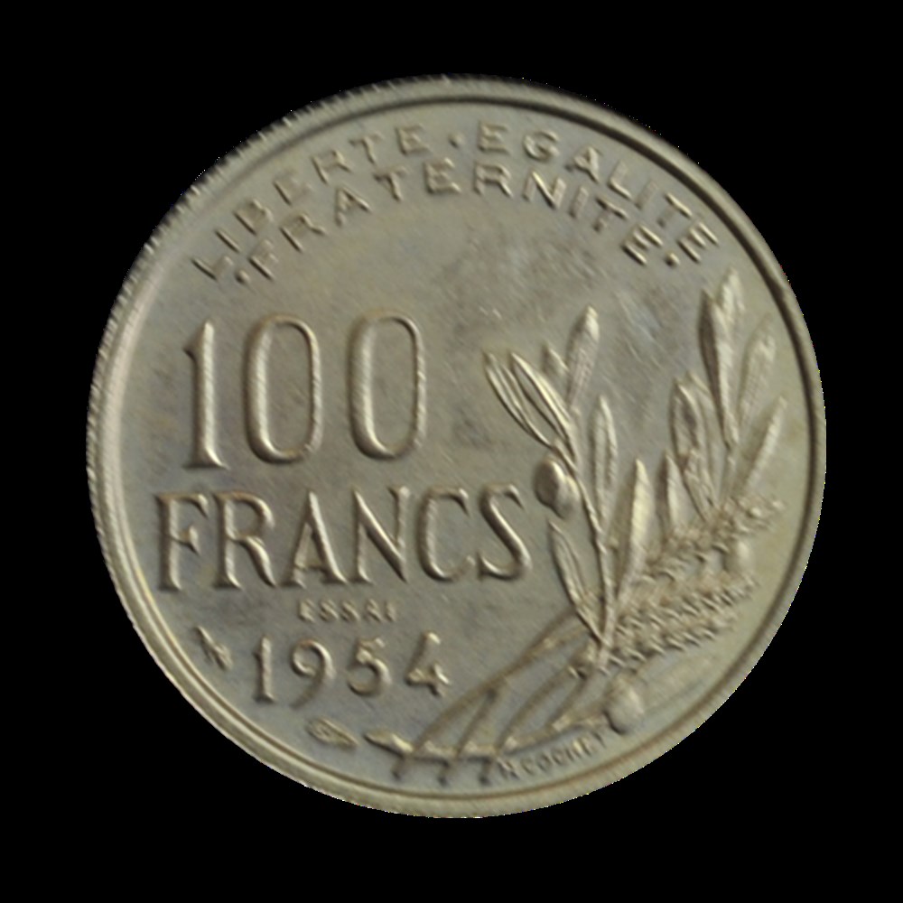 monnaies essai de 100 francs cochet 1954