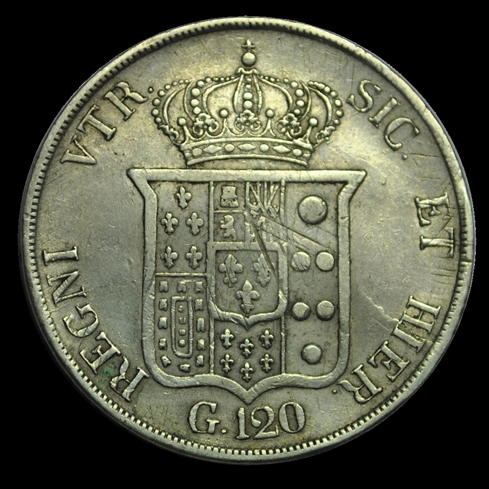 iTALIE - ROYAUME DES DEUX-SICILES 120 Grana , Ferdinand II 1833 Naples monnaies italie royaume des deux siciles 120 grana ferdinand ii 1833 naples