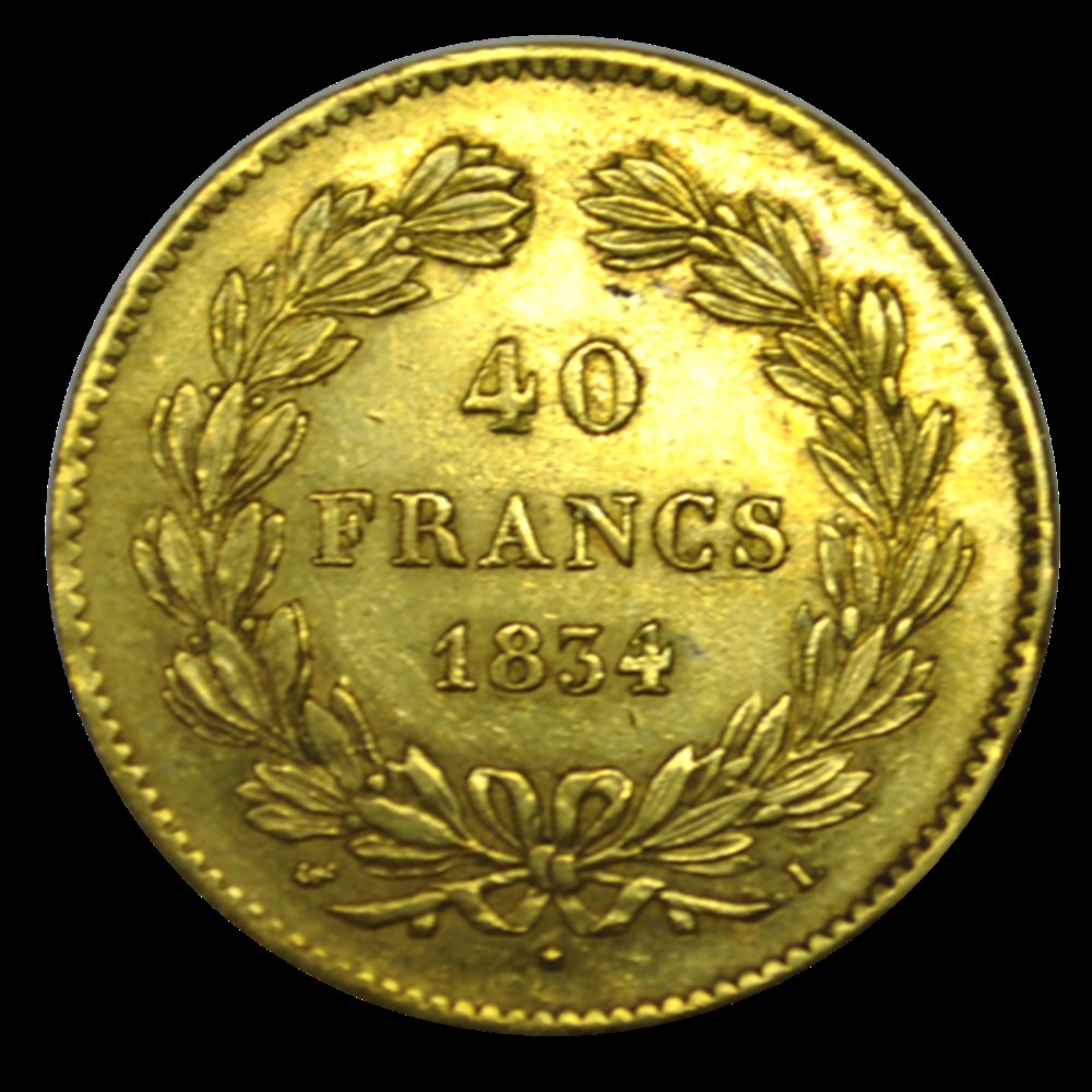 40 Francs Louis-Philippe 1834 L monnaies 40 francs louis philippe 1834 l