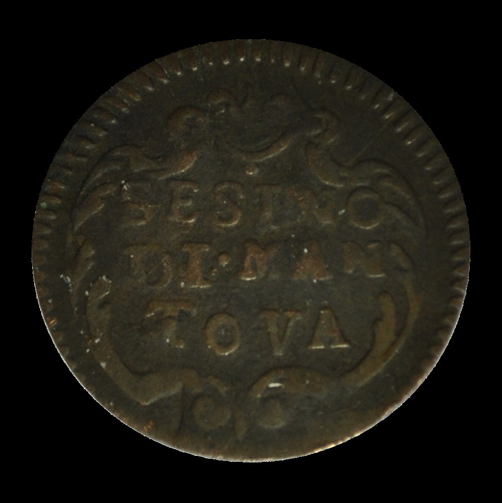 monnaies mantoue 1 sesino a la croix 1736