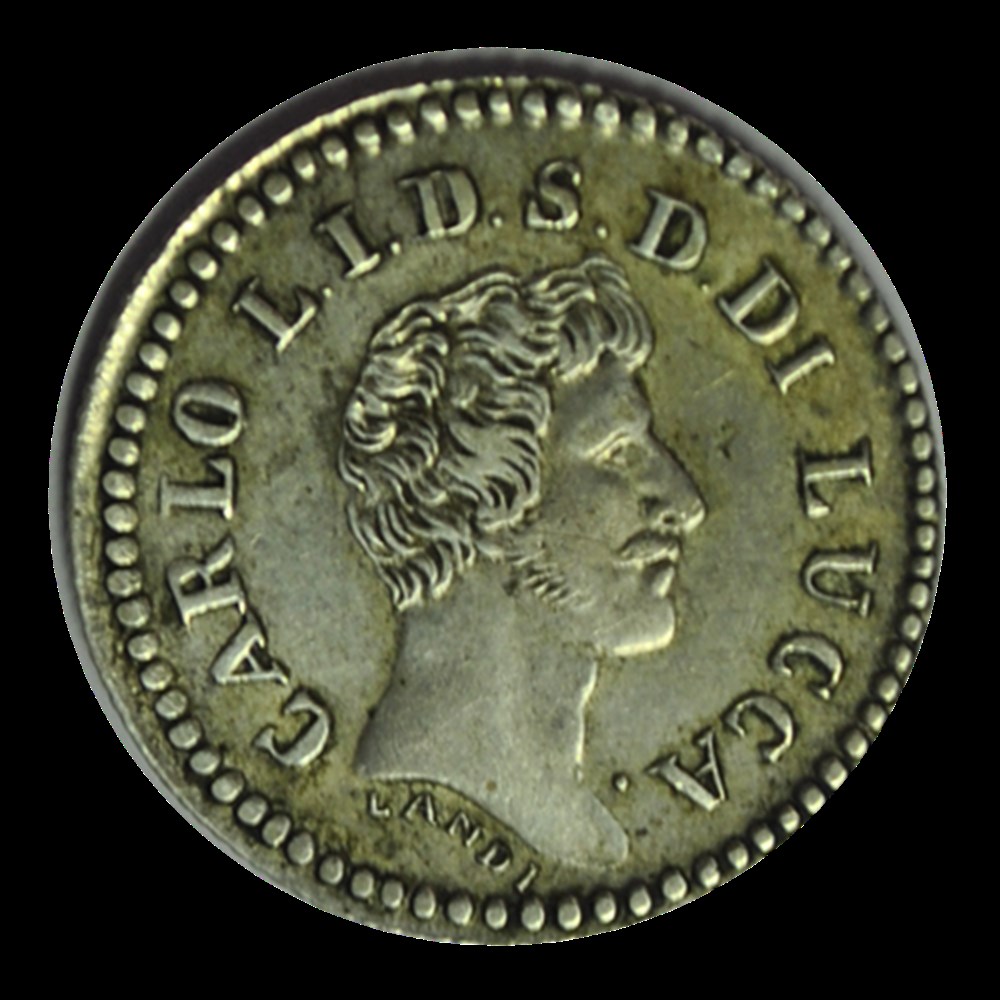 10 soldi - Carlo Ludovico I République de Lucques monnaies 10 soldi carlo ludovico i republique de lucques