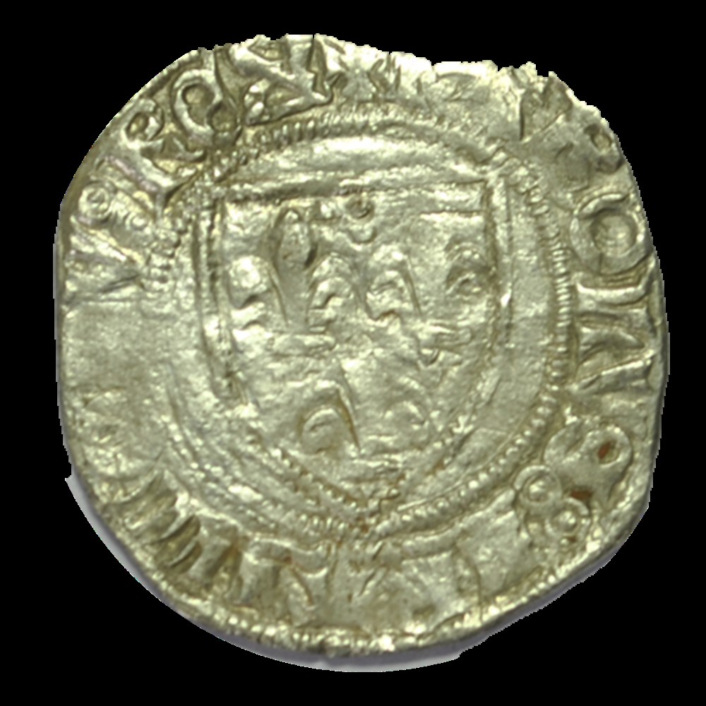 CHARLES VI Blanc guénar , Tournais (6) monnaies charles vi blanc guenar tournais 6