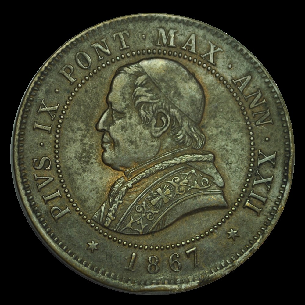 Pie IX 4 Soldi 1867 monnaies pie ix 4 soldi 1867