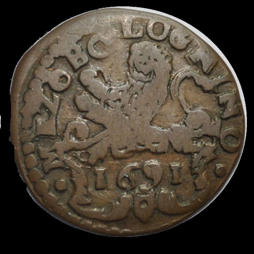 monnaies bologne demi bolognini innocent xii 1692