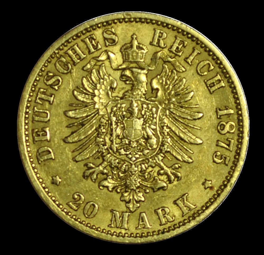 ALLEMAGNE - BRUNSWICK Guillaume Duc de Brunswick 20 Mark or 1875 Berlin monnaies allemagne brunswick guillaume duc de brunswick 20 mark or 1875 berlin
