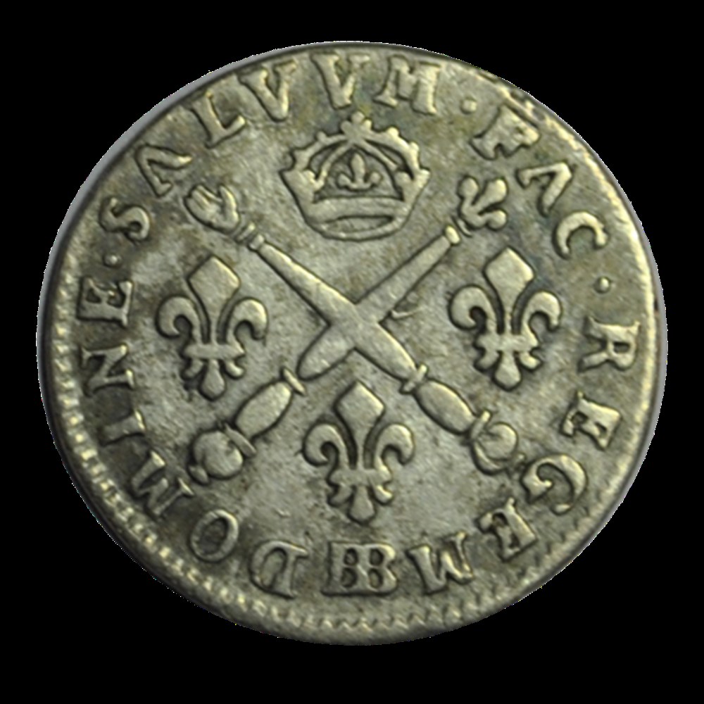 LOUIS XIV Vingt sols aux insignes 1703 BB monnaies louis xiv vingt sols aux insignes 1703 bb