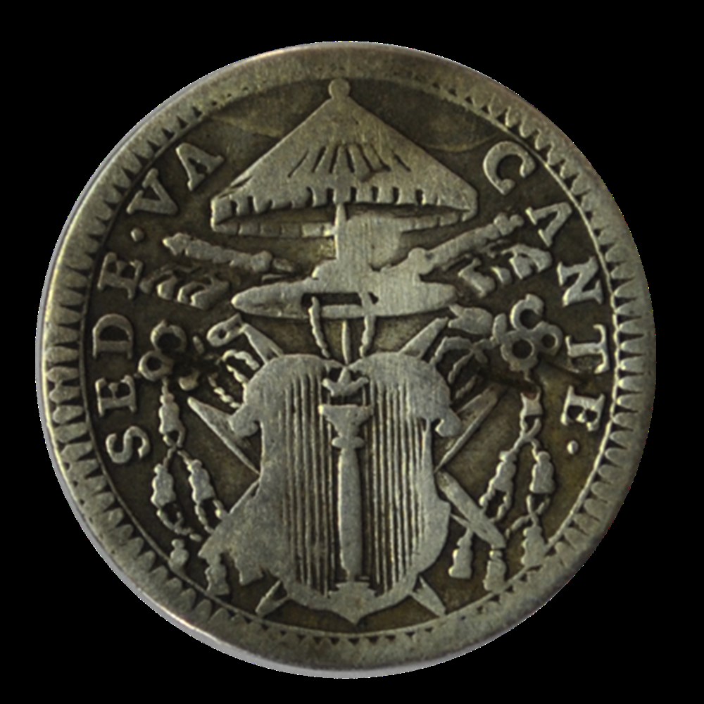 Grosso , Siége vacant 1758 monnaies grosso siege vacant 1758