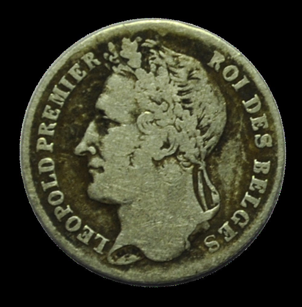 Quart De Franc Léopold tête laurée 1844 Bruxelles monnaies quart de franc leopold tete lauree 1844 bruxelles
