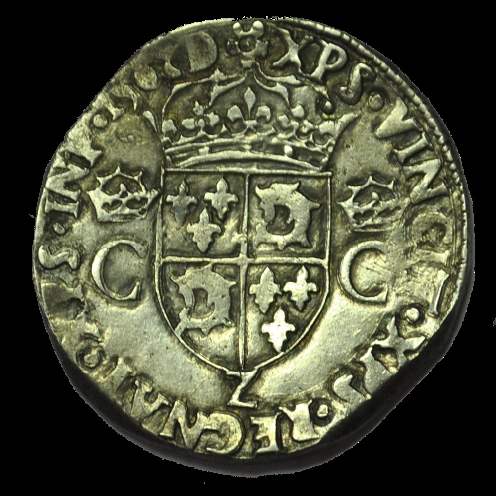 Charles IX Teston du Dauphiné 1561 Z monnaies charles ix teston du dauphine 1561 z